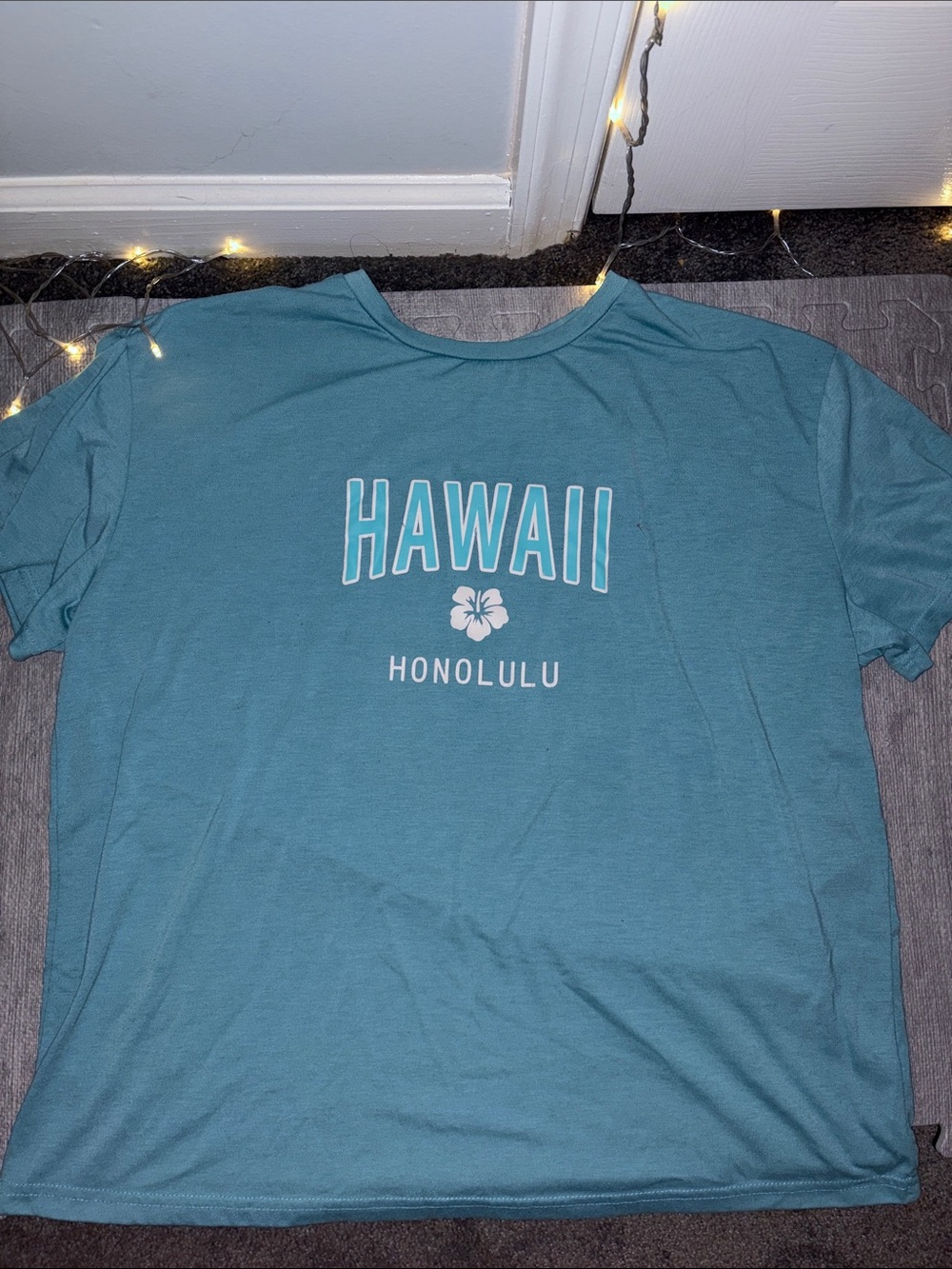 Women’s Hawaii Honolulu Graphic Tee - Teal Blue